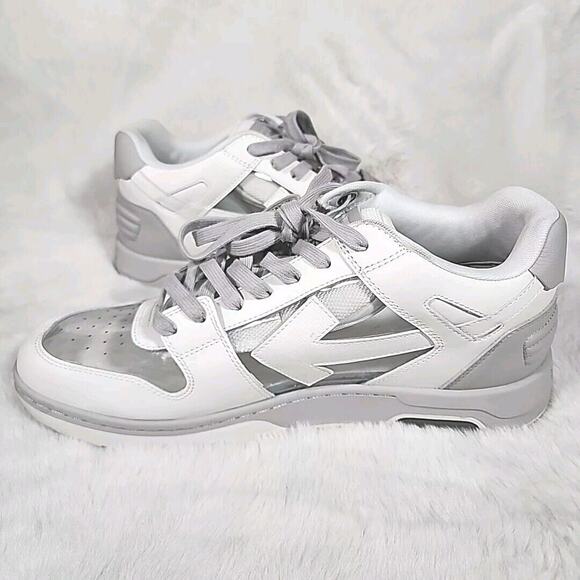 Off White Out of Office Transparent Grey White Sneakers Size EU 45 US 12 main image 11